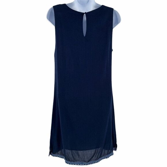 2/$30 Anthropologie Skies Are Blue Embroidered Sleeveless VNeck Tunic Dress - Picture 4 of 7